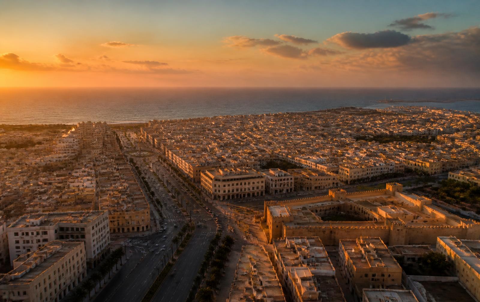 Nouakchott au coucher du soleil